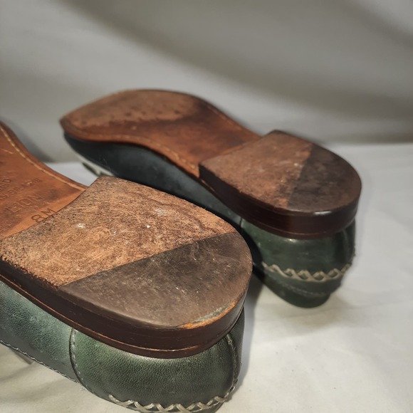 Circle S Lion Stone Slip on Tassel White & Gray Leather Loafer Moccasin 8 - Picture 5 of 8